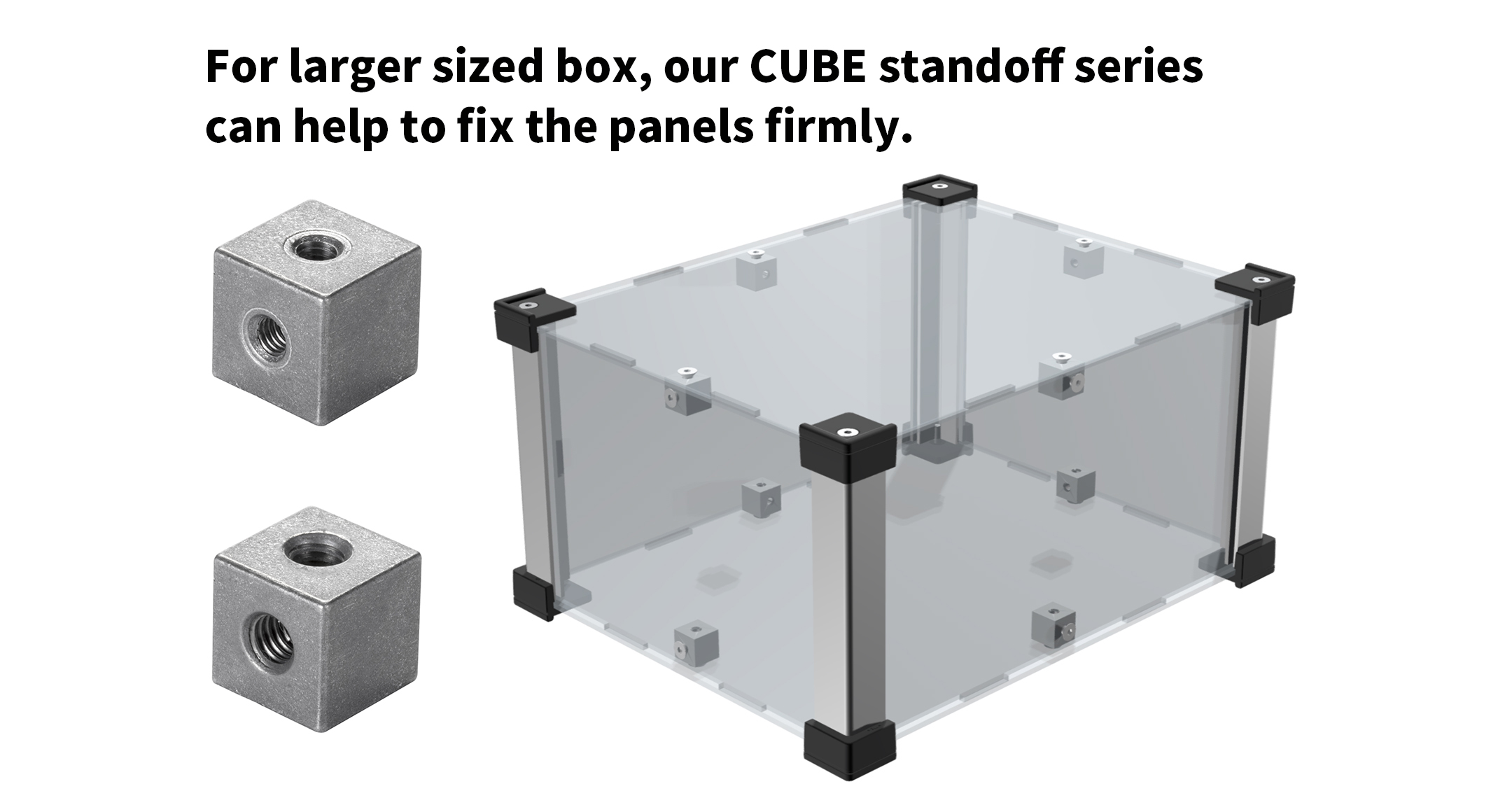 CUSTOM SIZED ALUMINUM FRAME BOX with CORNER GUARD - ALGF series