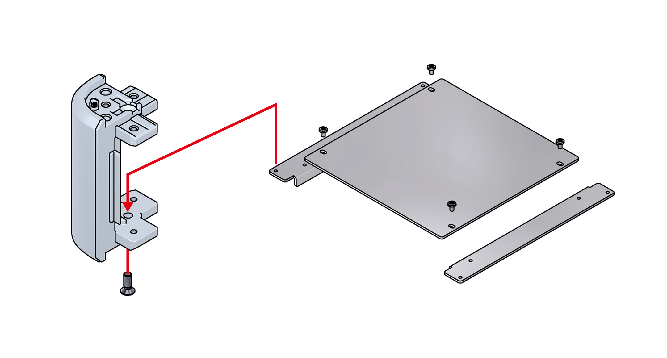 MOUNTING PLATE for AU□ series (for AU・AUG・AUGE・AUP・AUPE・AUX・AUXE)