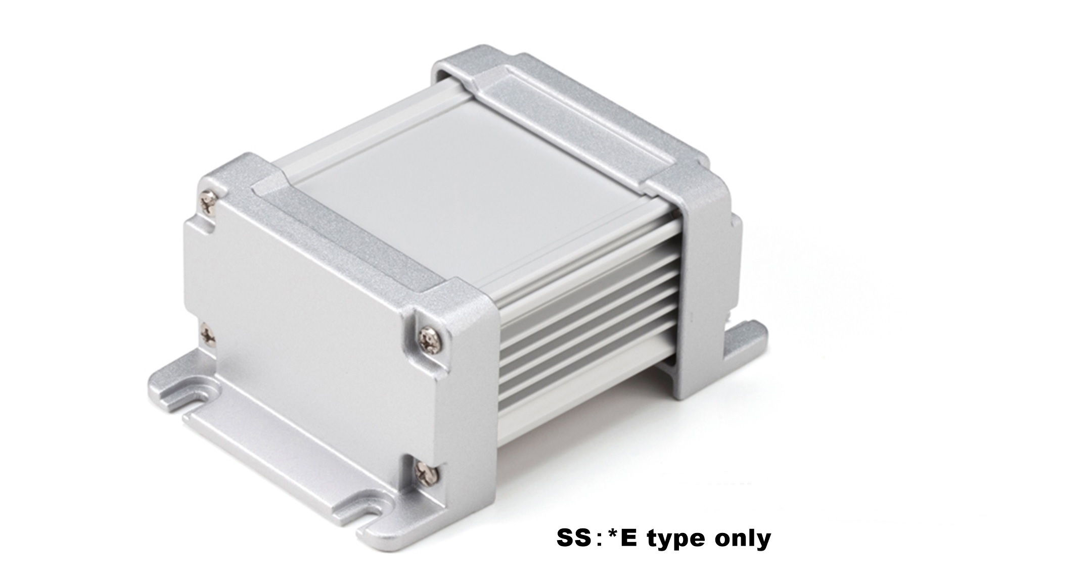 IP67 FLANGED ALUMINUM ENCLOSURE - AW series:Silver/Silver
