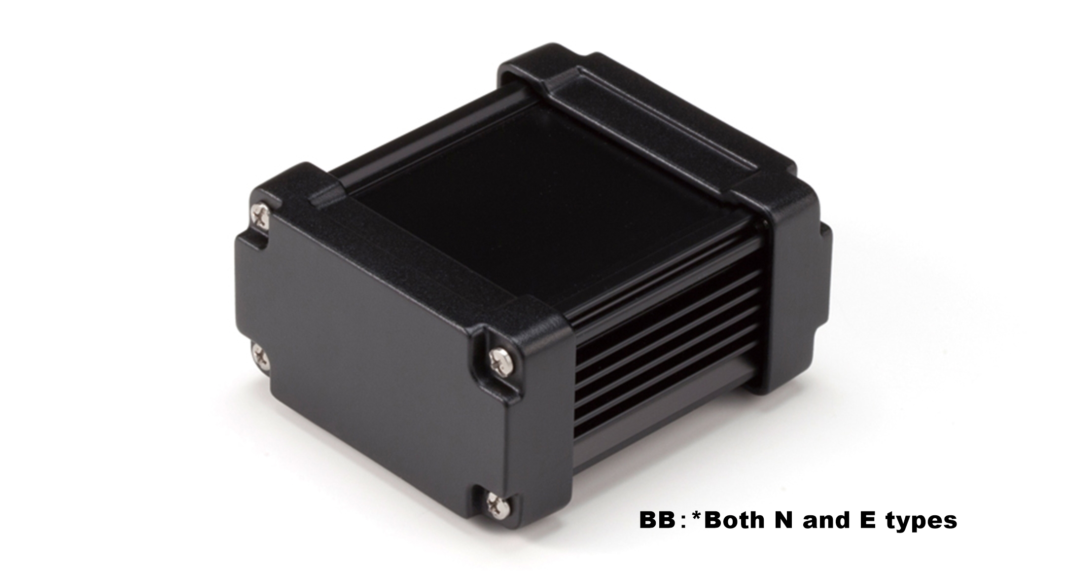 CUSTOM SIZED IP68 HEATSINK ALUMINUM ENCLOSURE - AWNS series:Black/Black