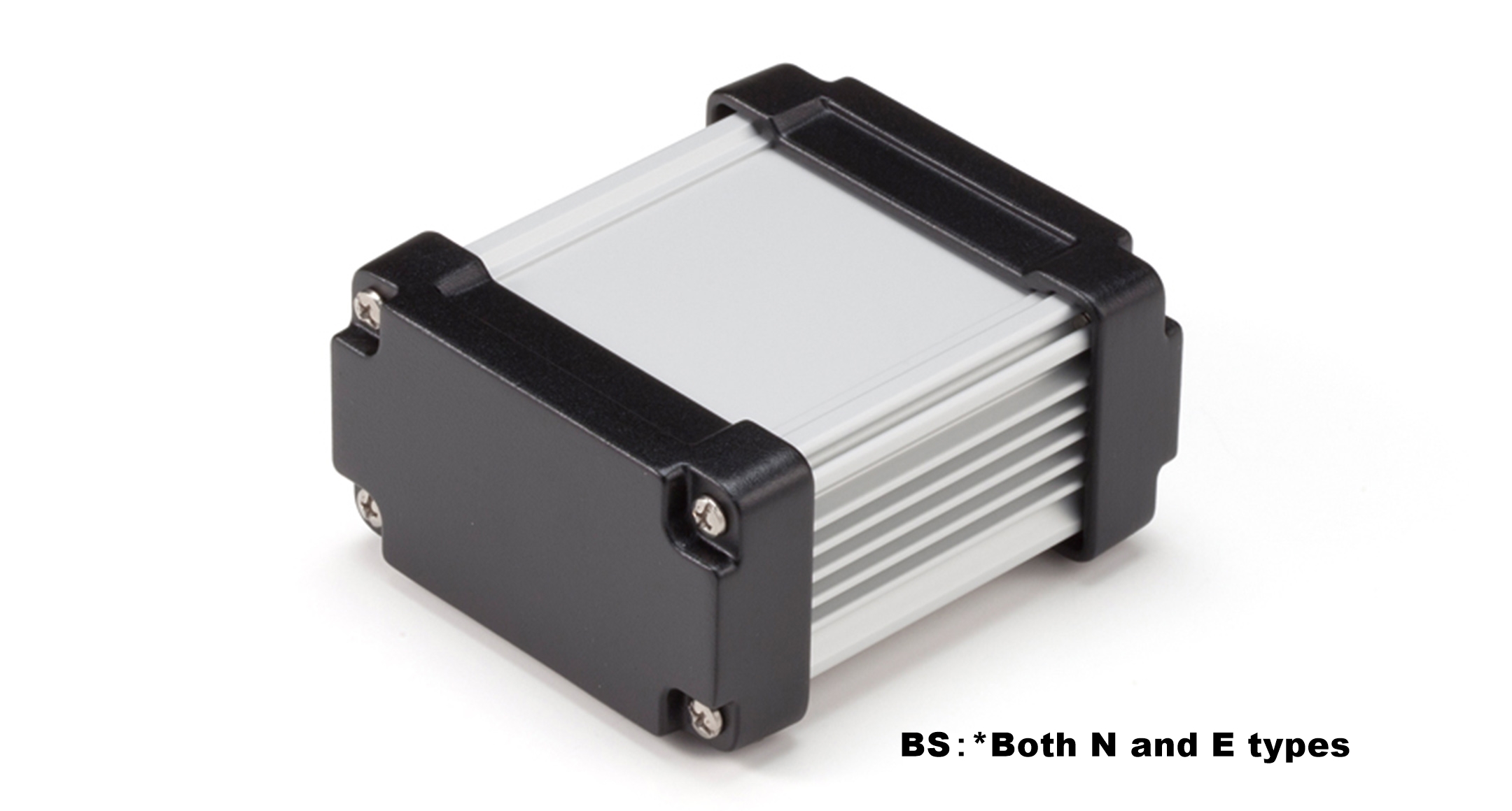 IP68 HEATSINK ALUMINUM ENCLOSURE - AWN series:Black/Silver