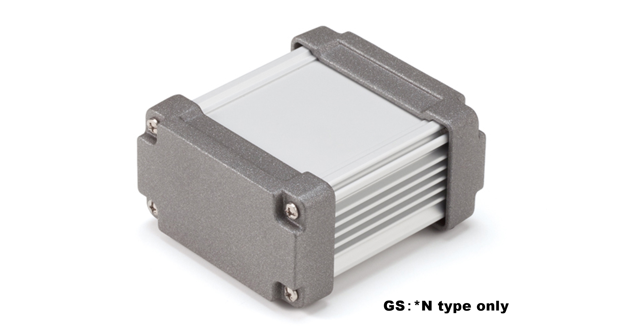 IP68 HEATSINK ALUMINUM ENCLOSURE - AWN series:Metallic gray/Silver