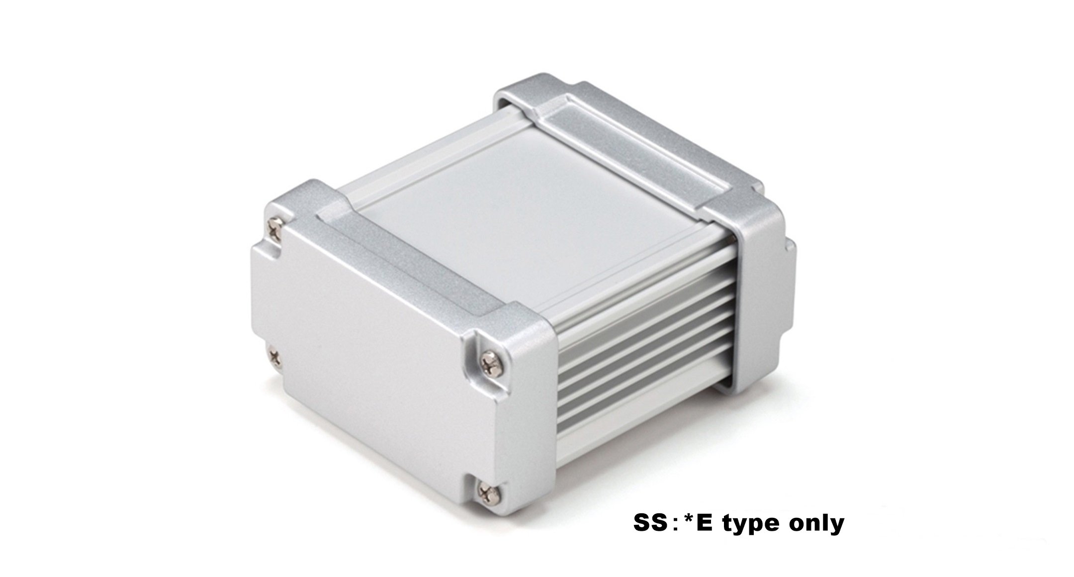 CUSTOM SIZED IP68 HEATSINK ALUMINUM ENCLOSURE - AWNS series:Silver/Silver