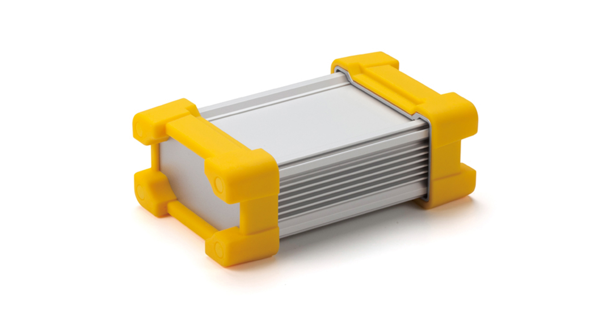 IP67 ALUMINUM ENCLOSURE with SILICONE PROTECTOR - AWP series:Silver/Yellow