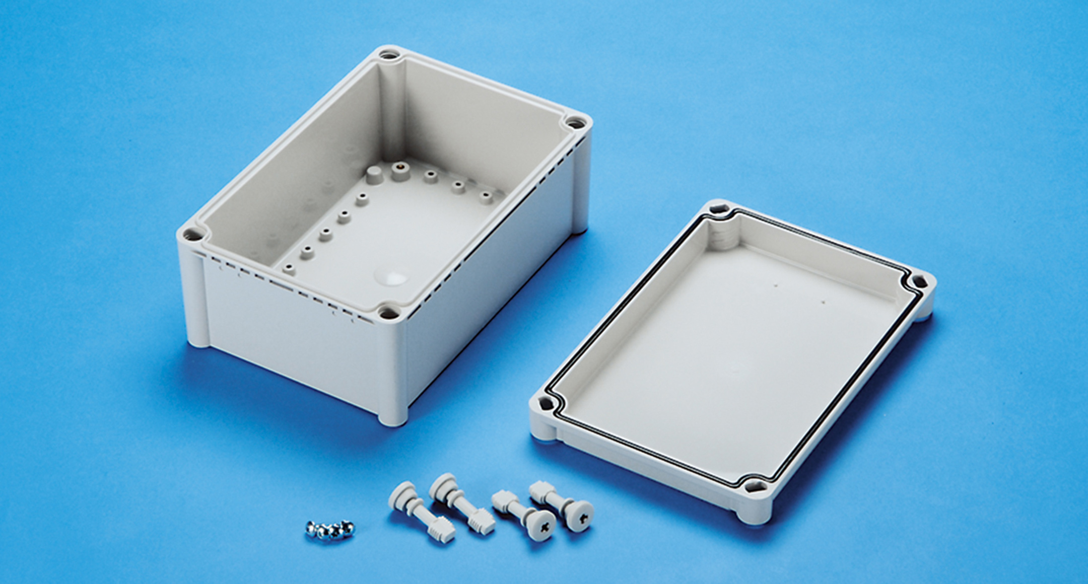262mm x 186mm x 95mm Dustproof IP65 Plastic Enclosure DIY Junction Box Case Grey 