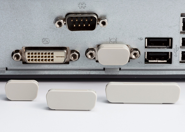 IP55 USB Dust Cover for Single Port Snap-In Panel Mount Cables