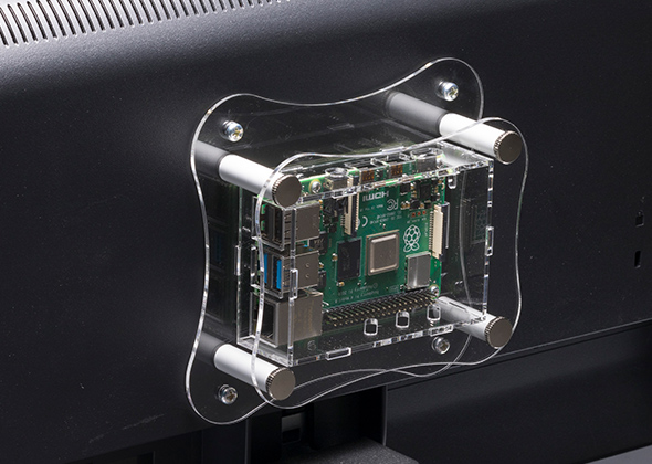 WALL MOUNT Raspberry Pi ACRYLIC CASE - RPA-4B-1F