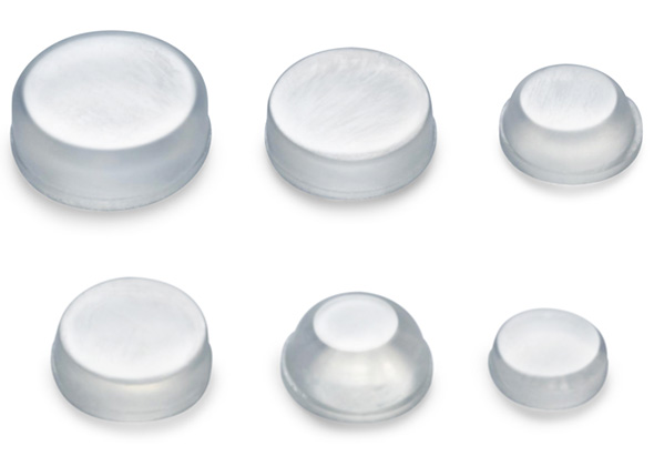 SELF-ADHESIVE CLEAR RUBBER FEET, CYLINDRICAL SHAPE - SCRC series