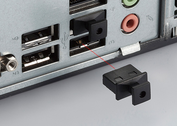 IP55 USB Dust Cover for Single Port Snap-In Panel Mount Cables