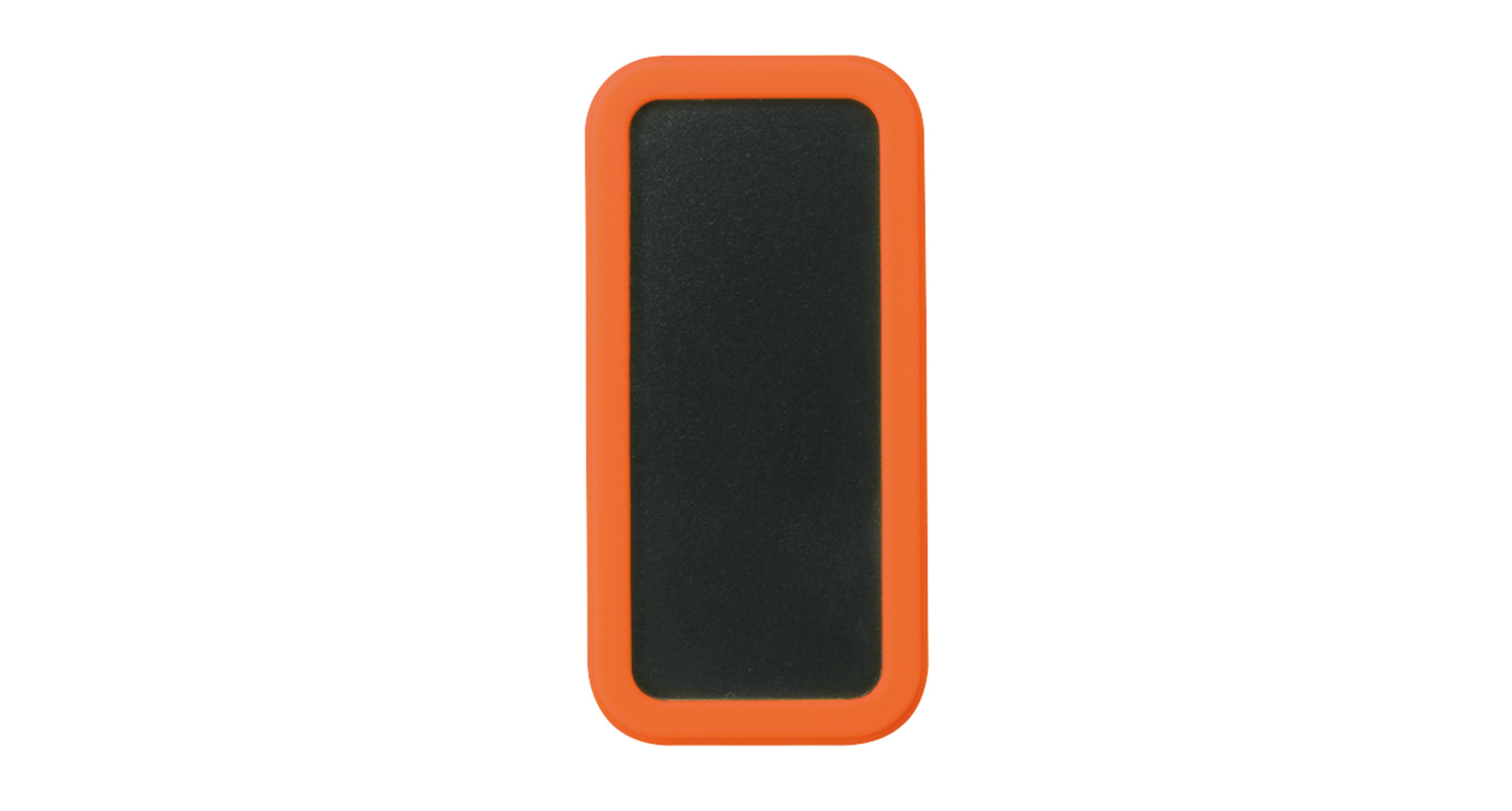 PORTABLE PLASTIC CASE with SILICONE COVER - CSS series:Black/Orange