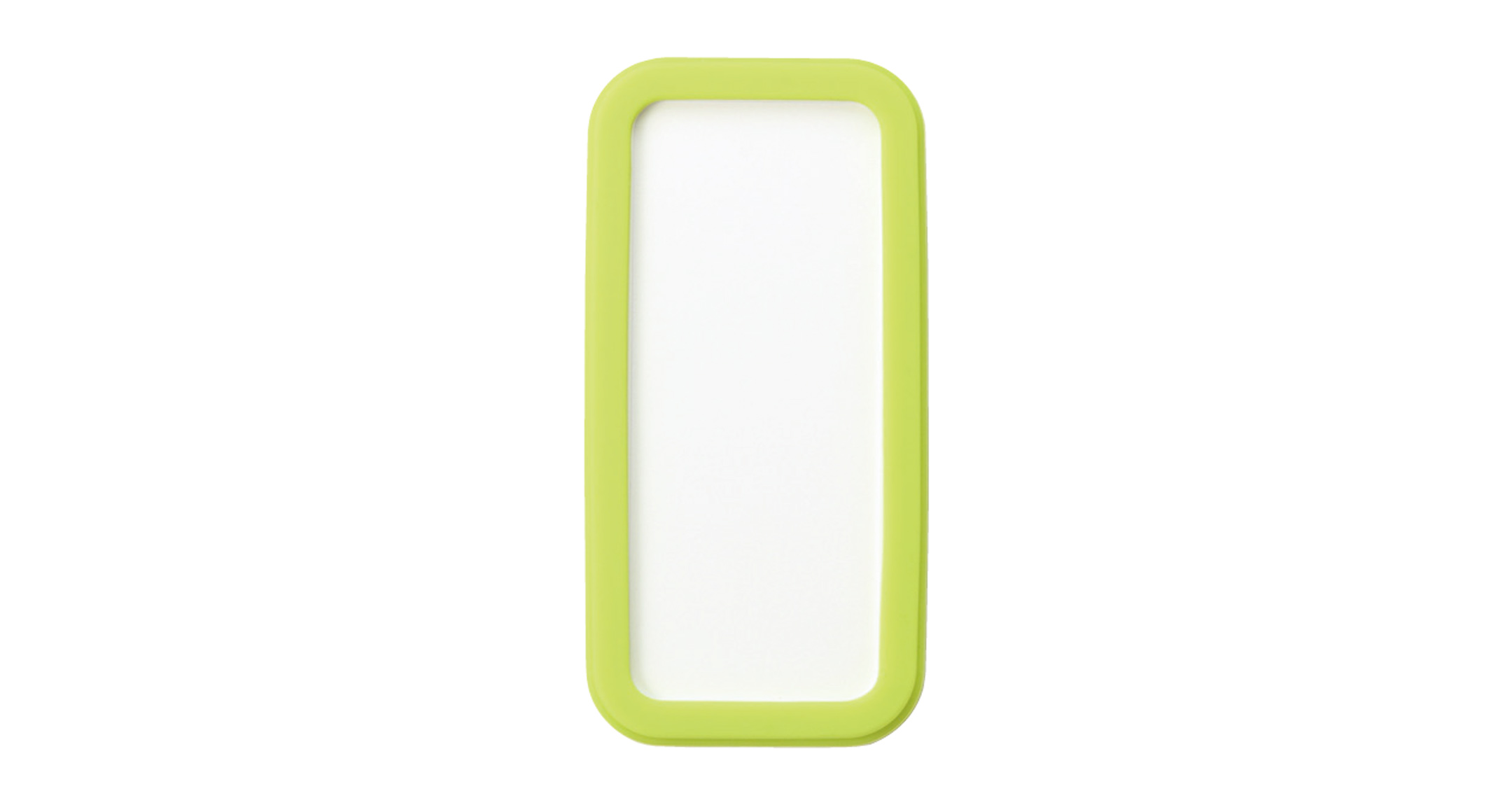 PORTABLE PLASTIC CASE with SILICONE COVER - CSS series:White/Green