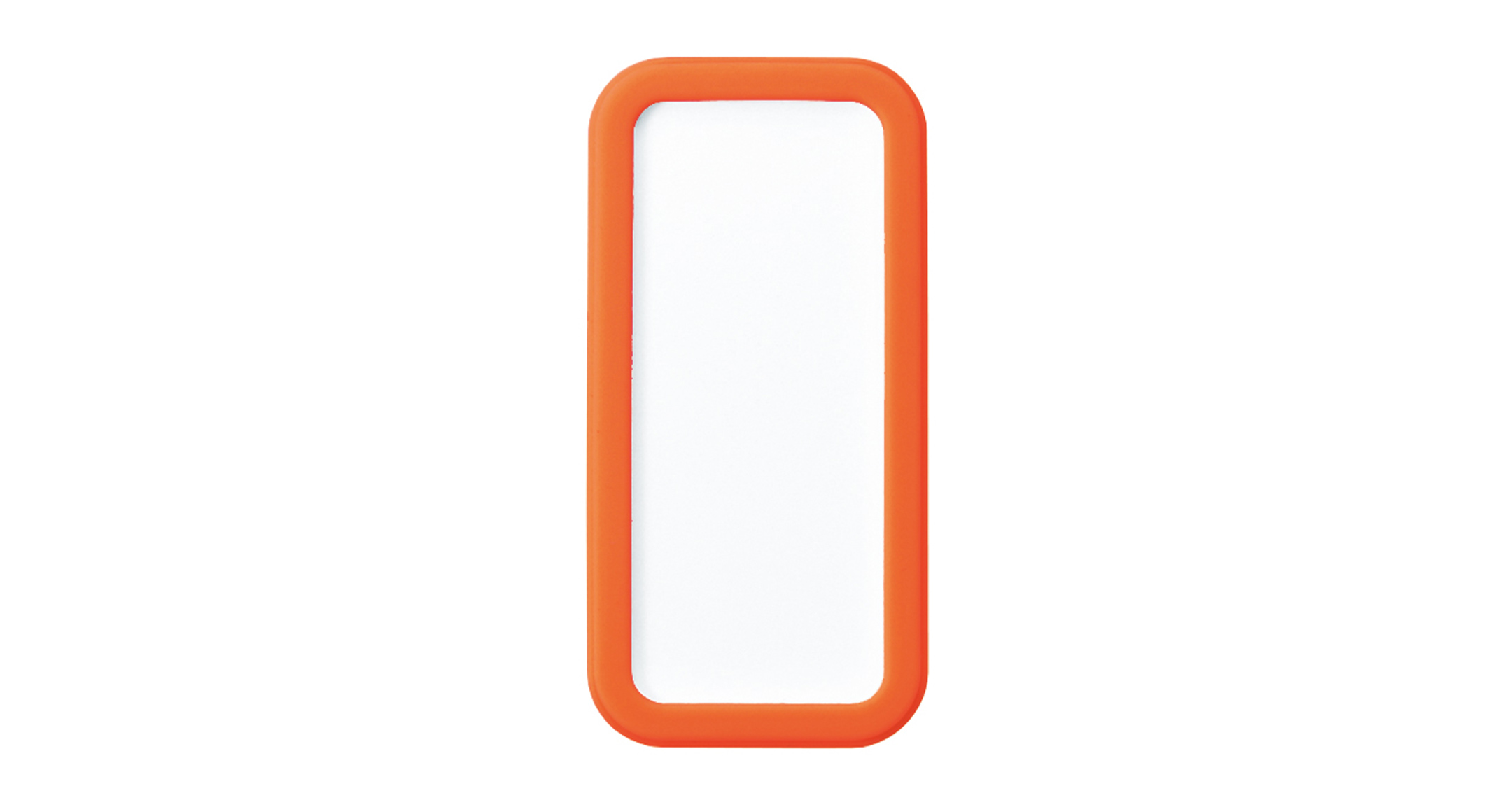 PORTABLE PLASTIC CASE with SILICONE COVER - CSS series:White/Orange(Similar to PANTONE Orange 021C)