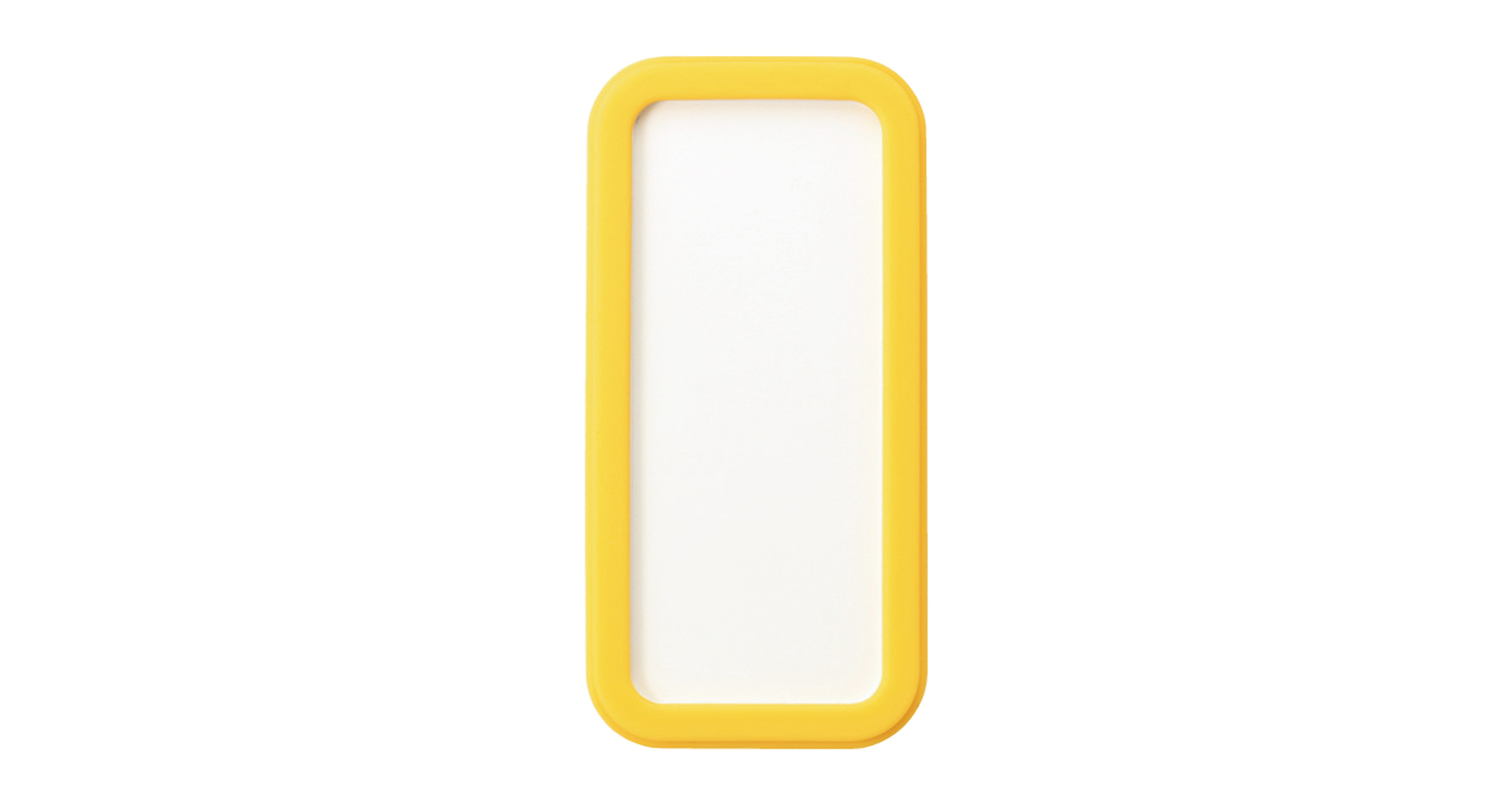 PORTABLE PLASTIC CASE with SILICONE COVER - CSS series:White/Yellow