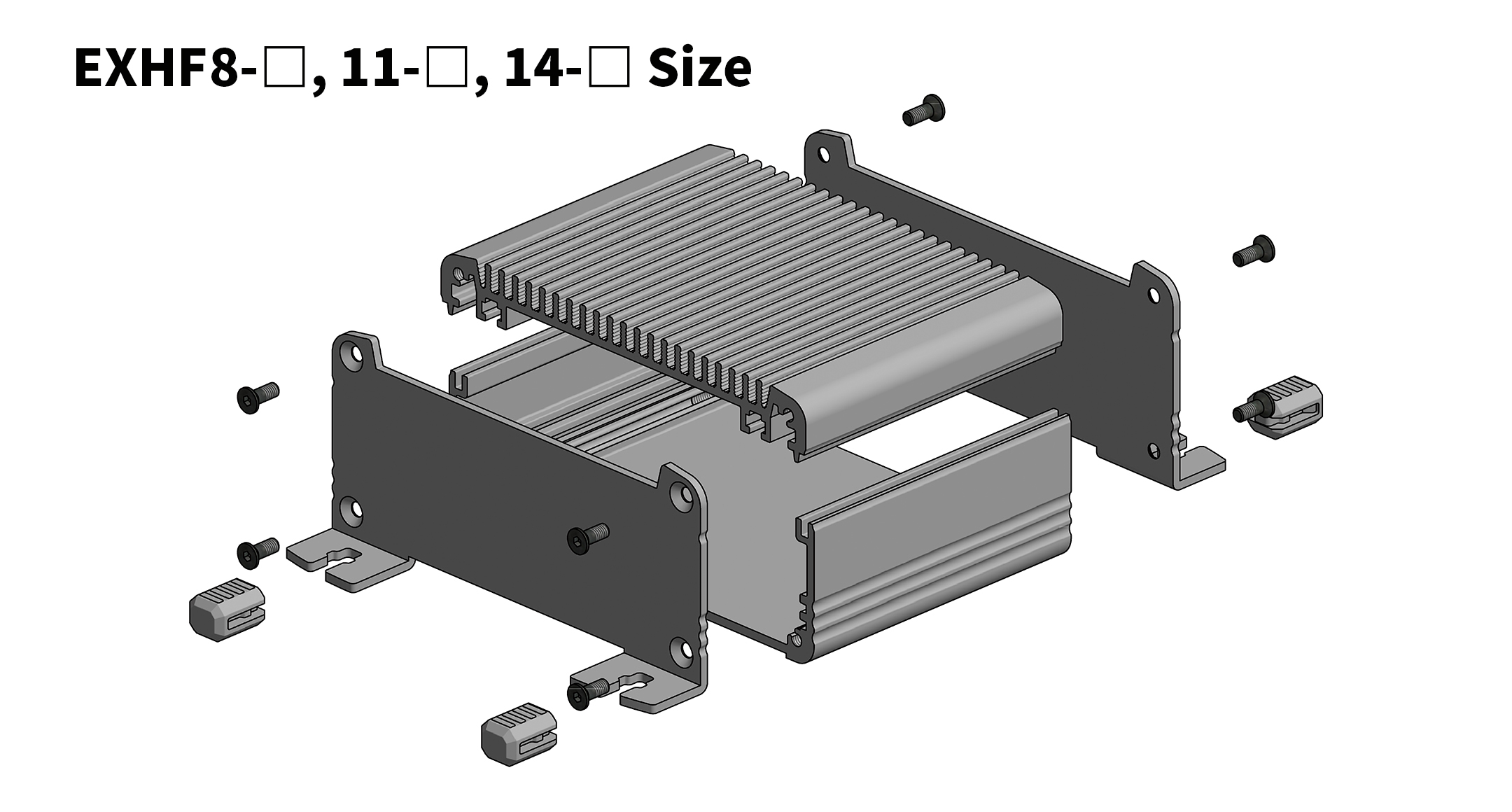 FLANGED HEATSINK ENCLOSURE - EXHF series