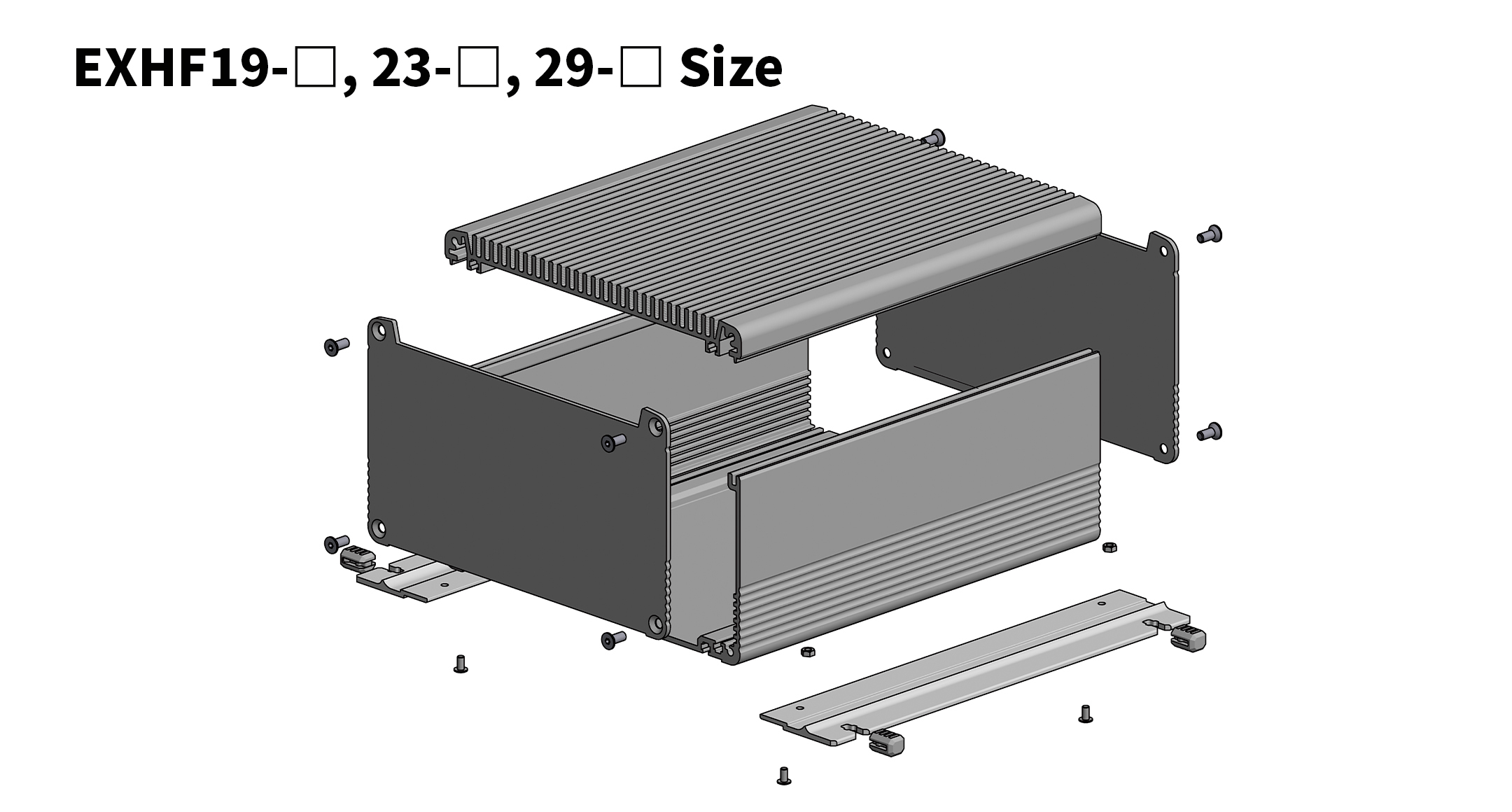 FLANGED HEATSINK ENCLOSURE - EXHF series