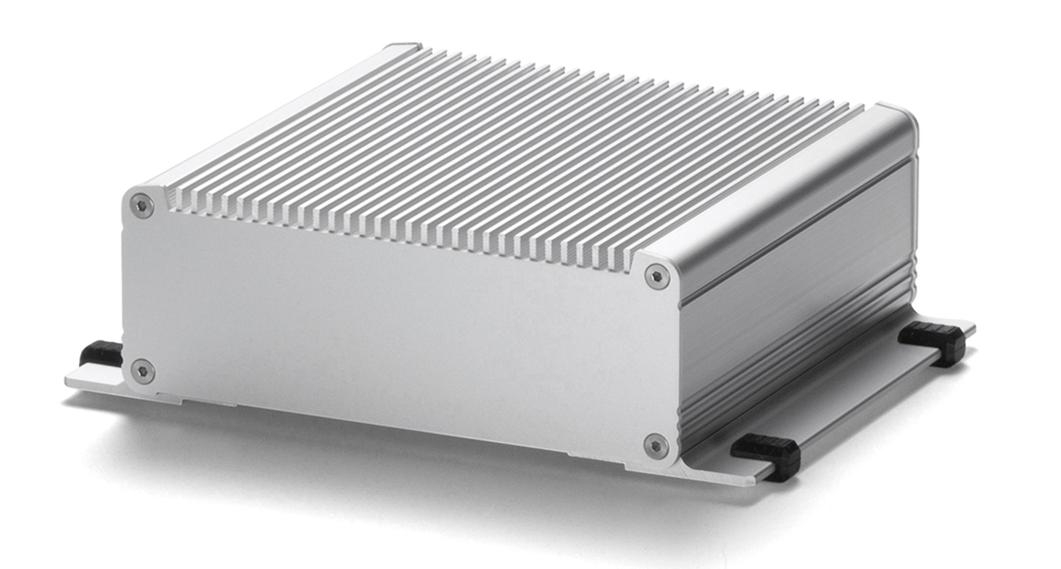 FLANGED HEATSINK ENCLOSURE - EXHF series:Silver/Silver