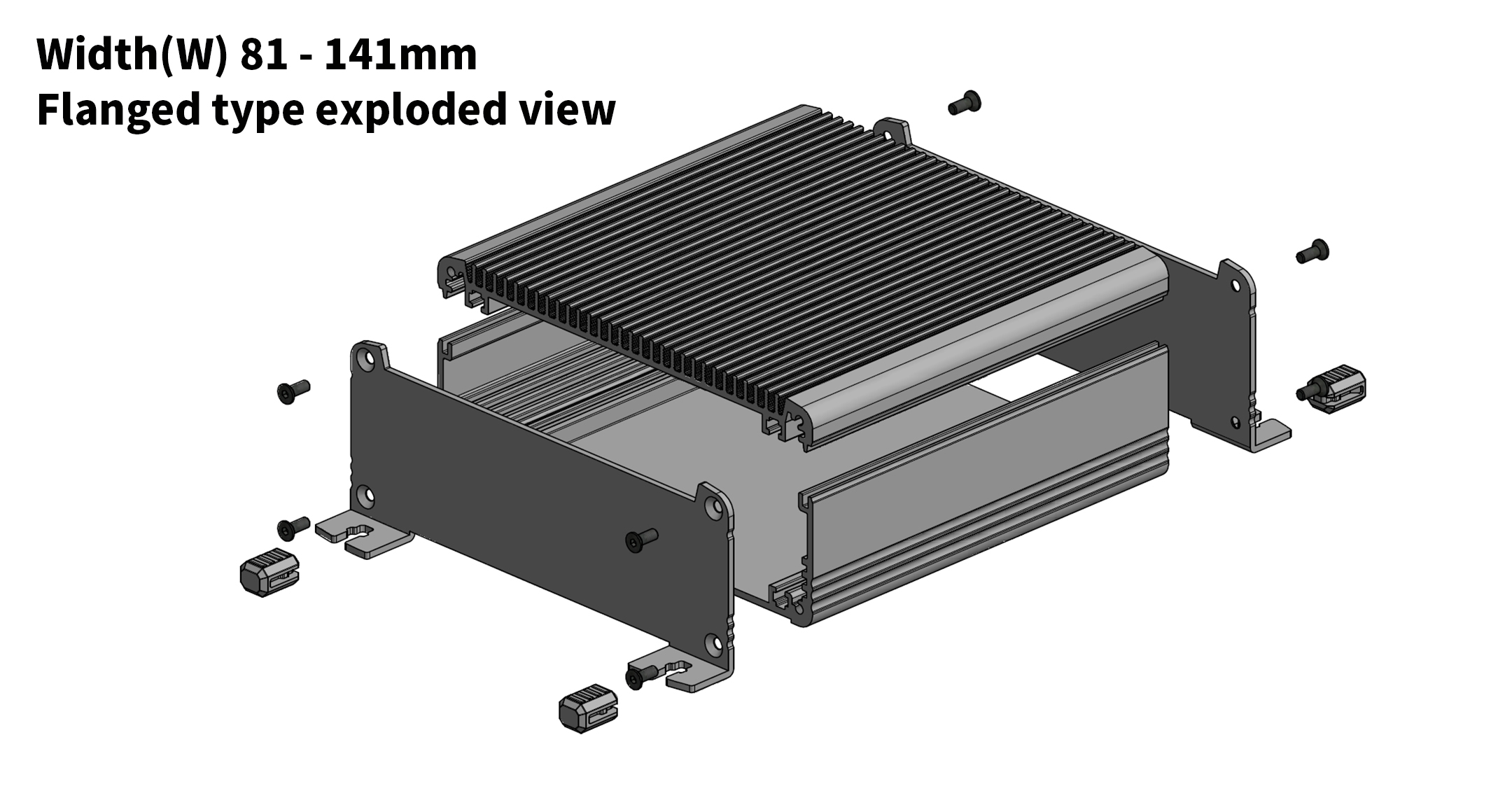 CUSTOM SIZED HEATSINK ENCLOSURE - EXHS series