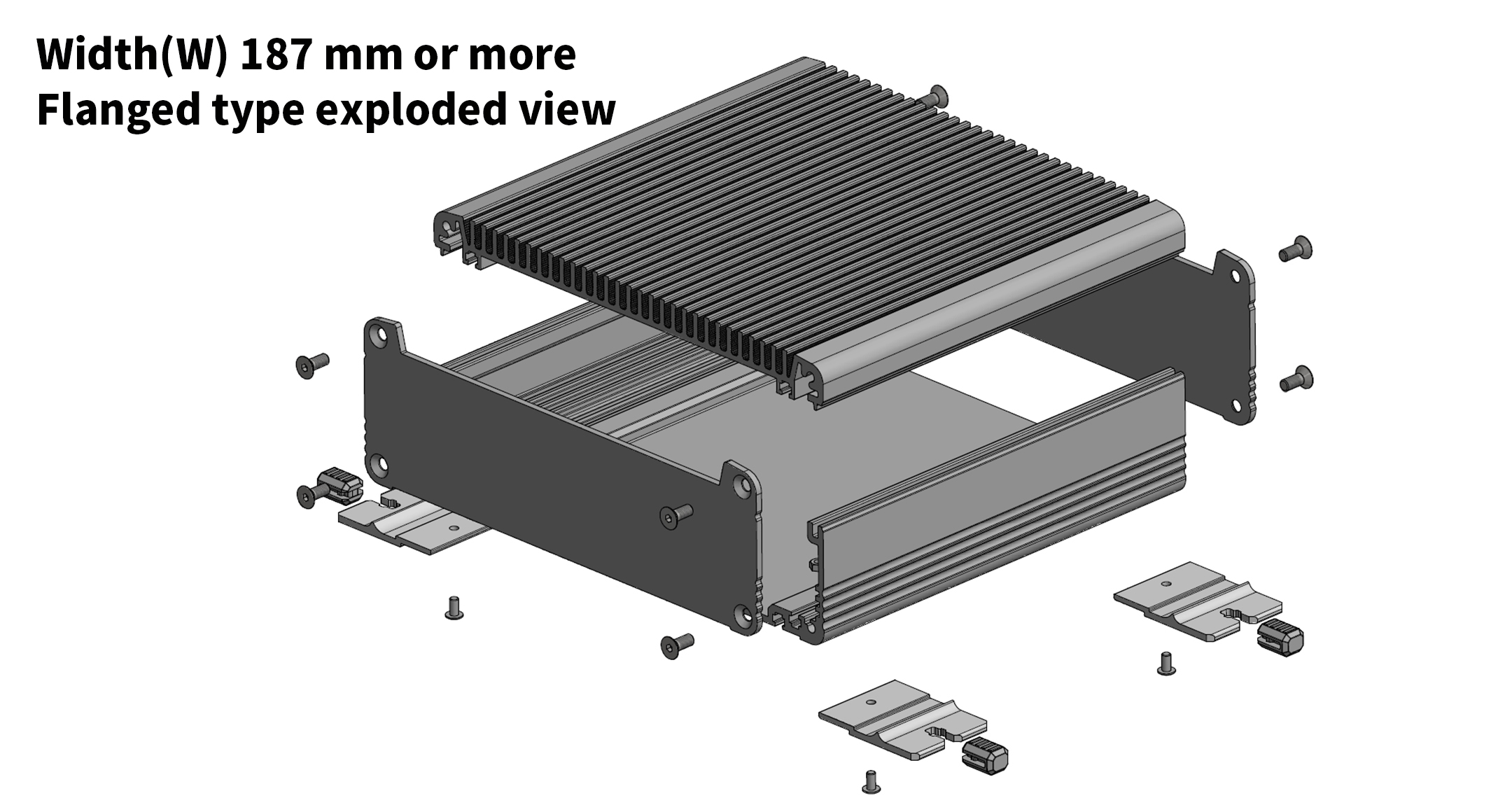 CUSTOM SIZED HEATSINK ENCLOSURE - EXHS series