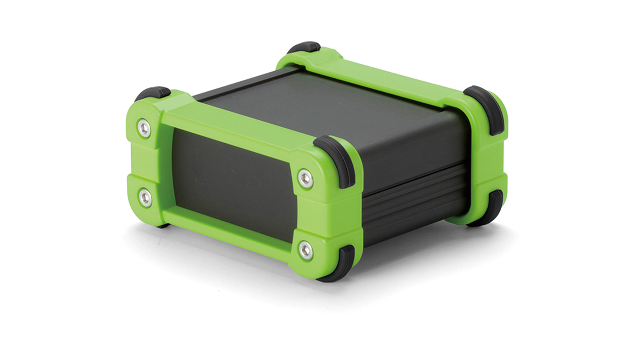 CUSTOM SIZED ENCLOSURE with CORNER GUARD - EXPS series:Black/Lime