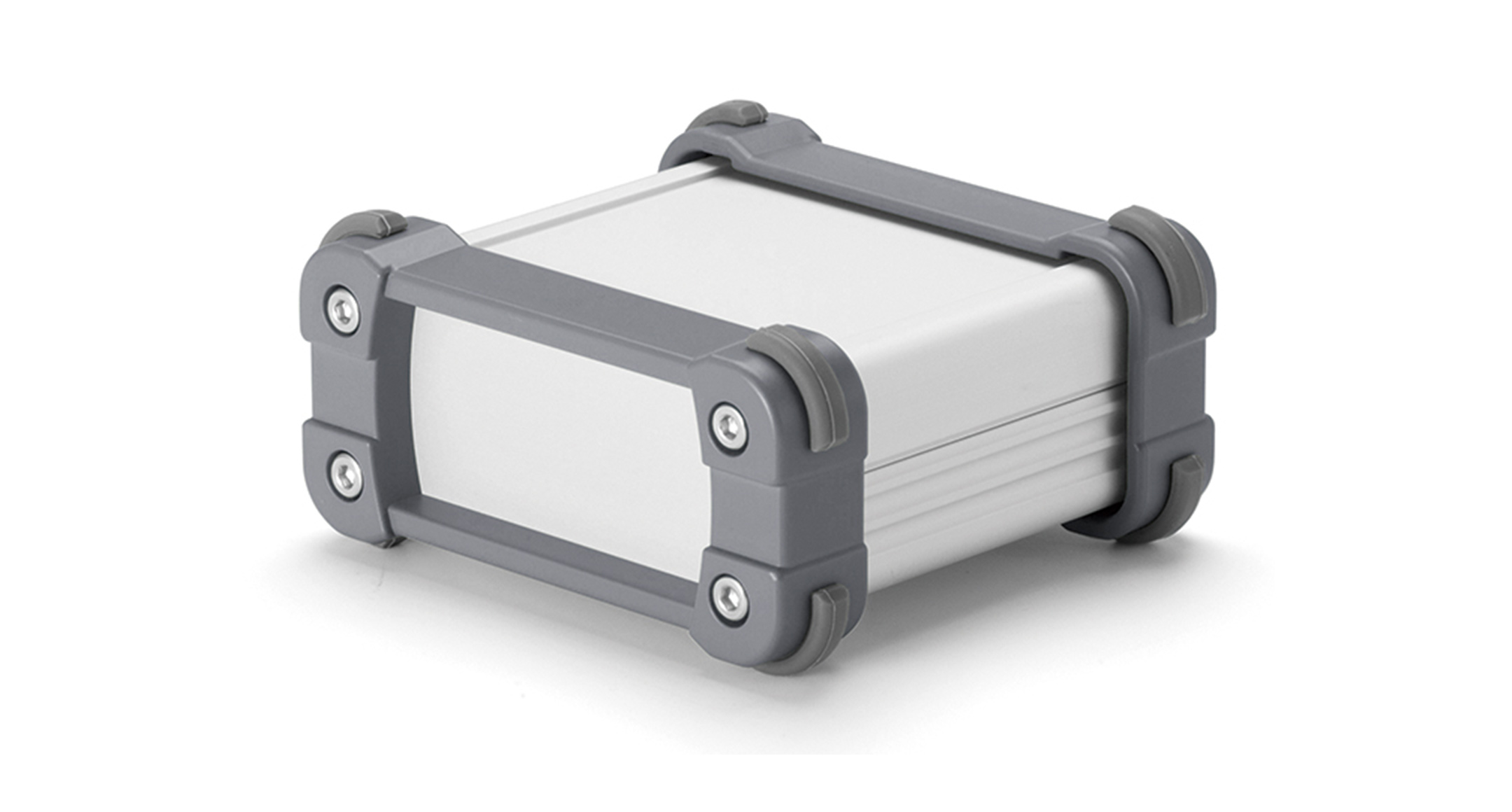 ALUMINIUM ENCLOSURE with CORNER GUARD - EXP series:Silver/Gray