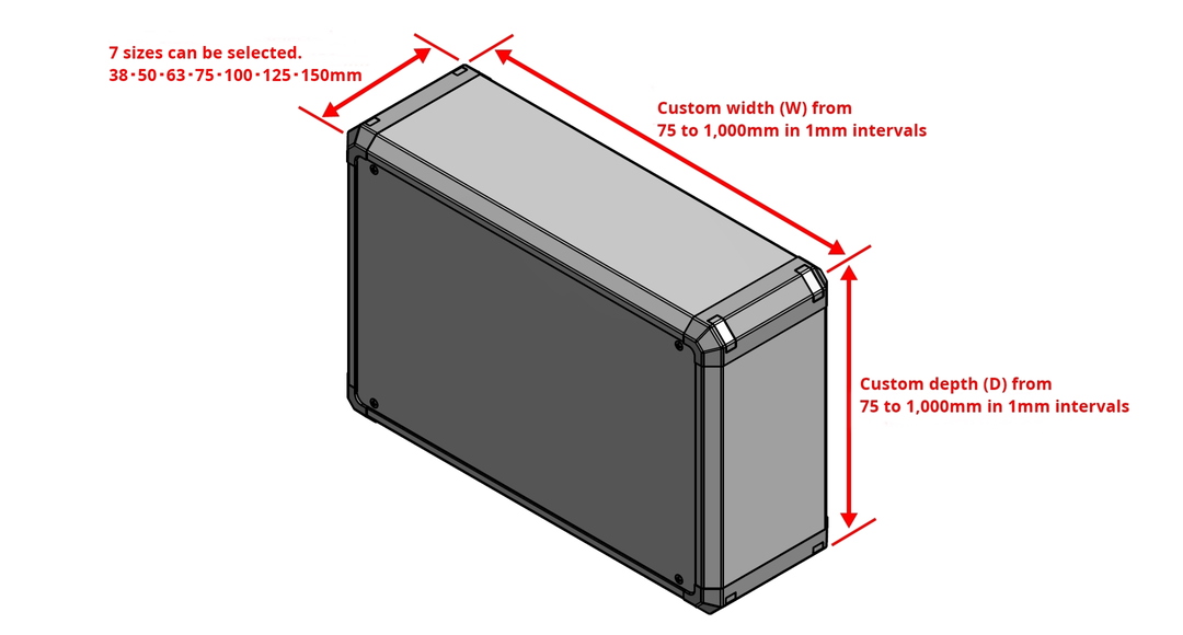 CUSTOM SIZED ALUMINIUM CONTROL BOX - FCS series