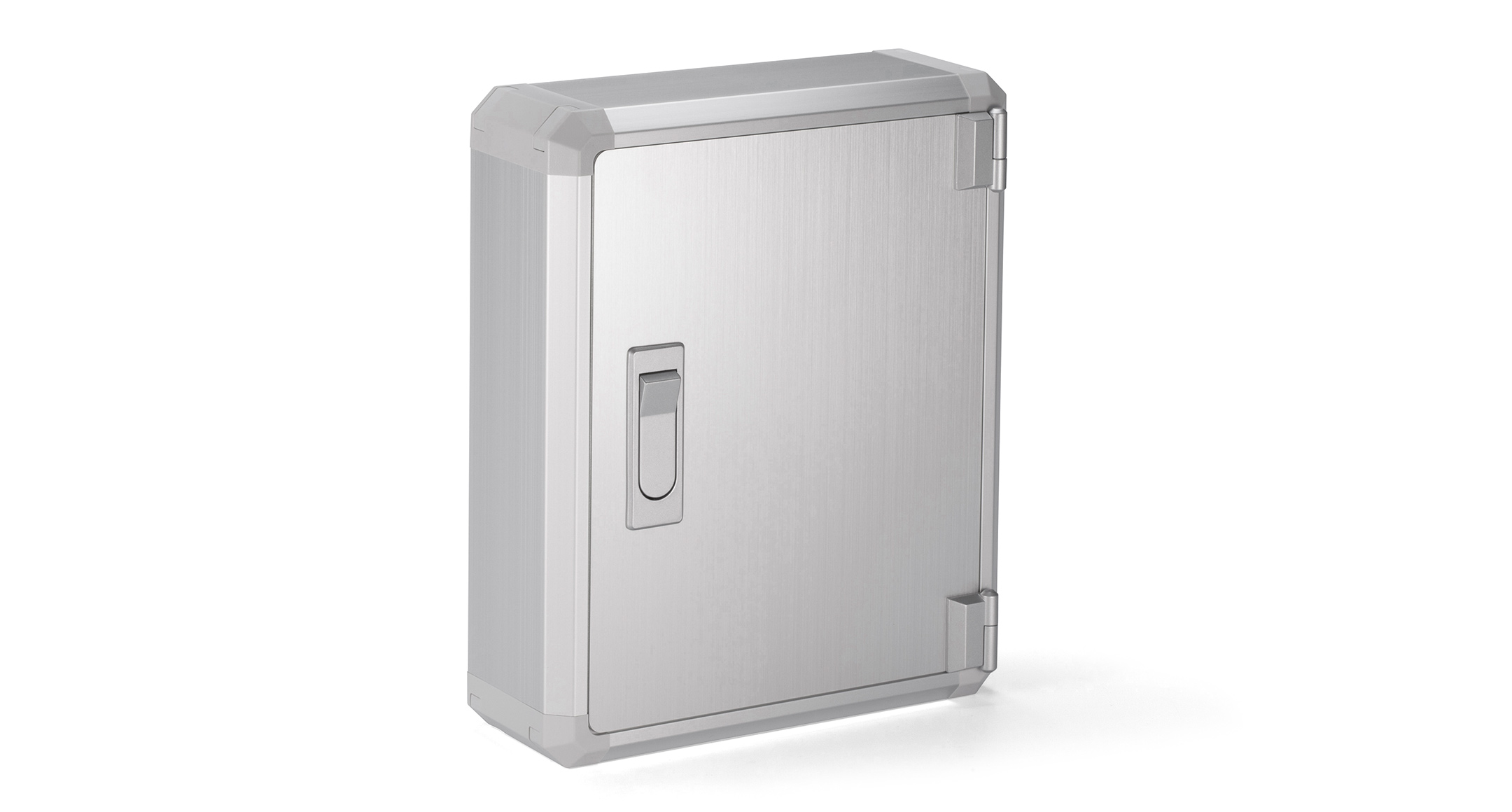 ALUMINIUM BOX WITH HINGED DOOR - FCW series:Silver/Gray