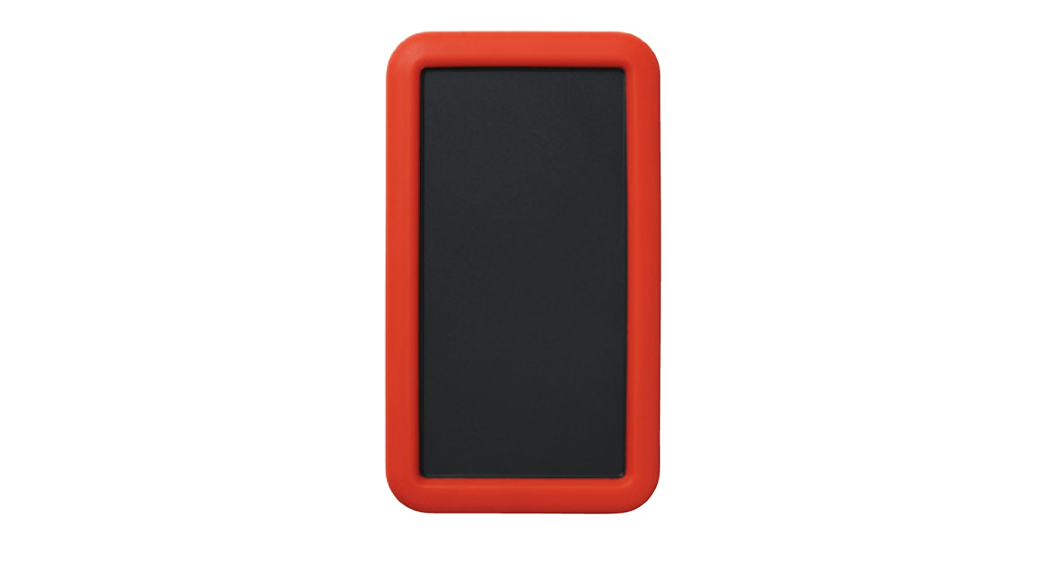 HANDHELD CASE with SILICONE COVER - LCS series:Dark gray/Red