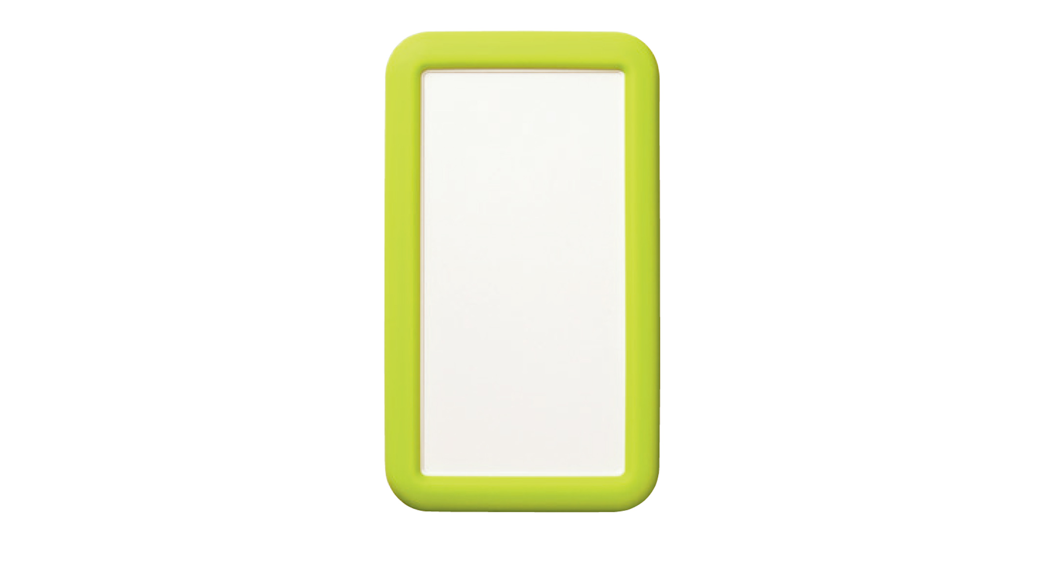 HANDHELD CASE with SILICONE COVER - LCS series:Off-white/Green