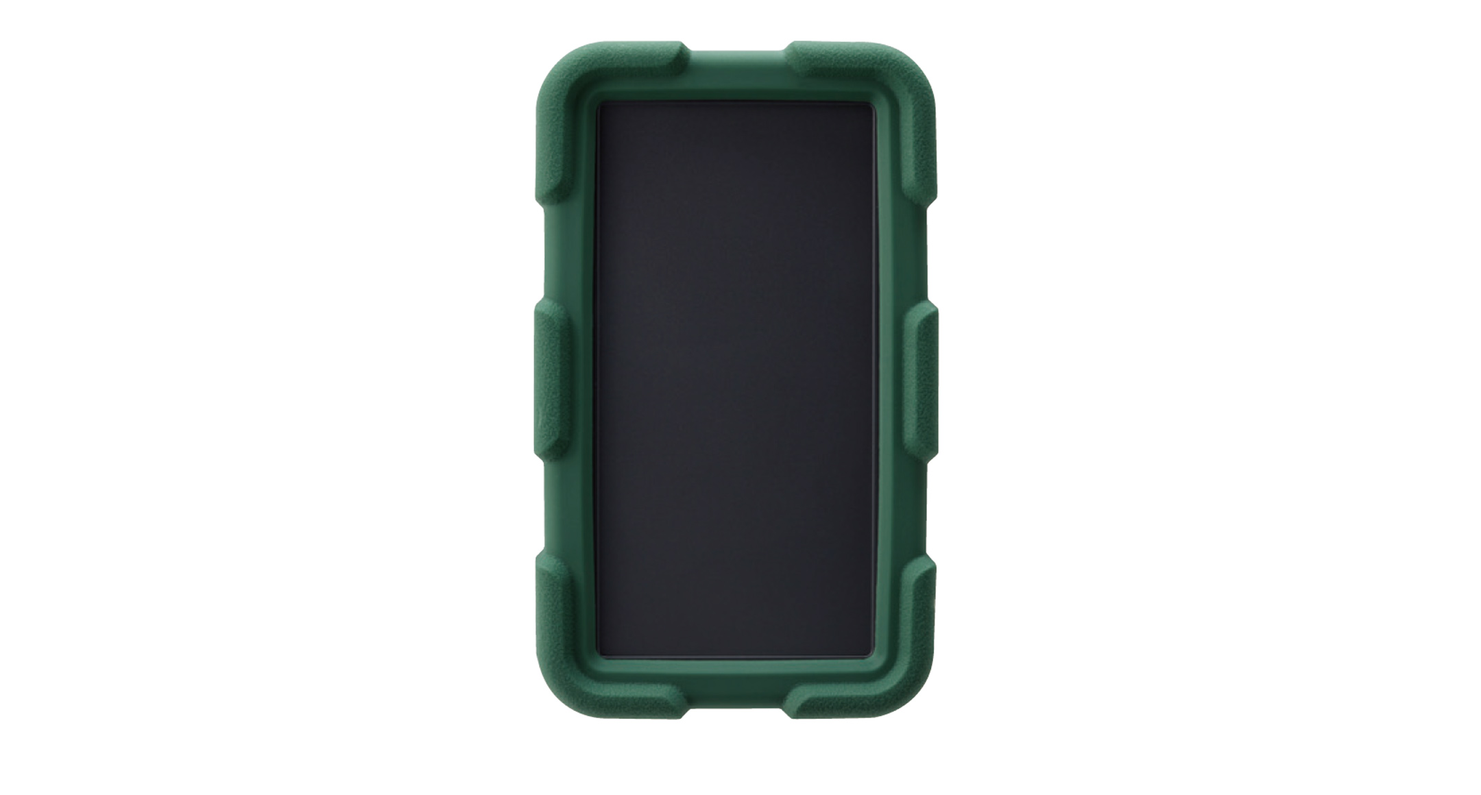 HANDHELD CASE with SHOCKPROOF COVER - LCT series:Dark gray/Green