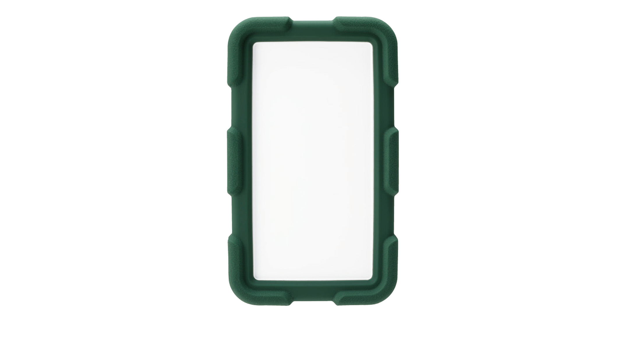 HANDHELD CASE with SHOCKPROOF COVER - LCT series:Off-white/Green