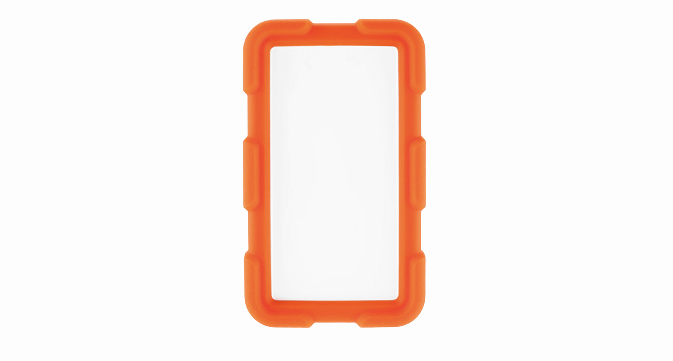 HANDHELD CASE with SHOCKPROOF COVER - LCT series:Off-white/Orange