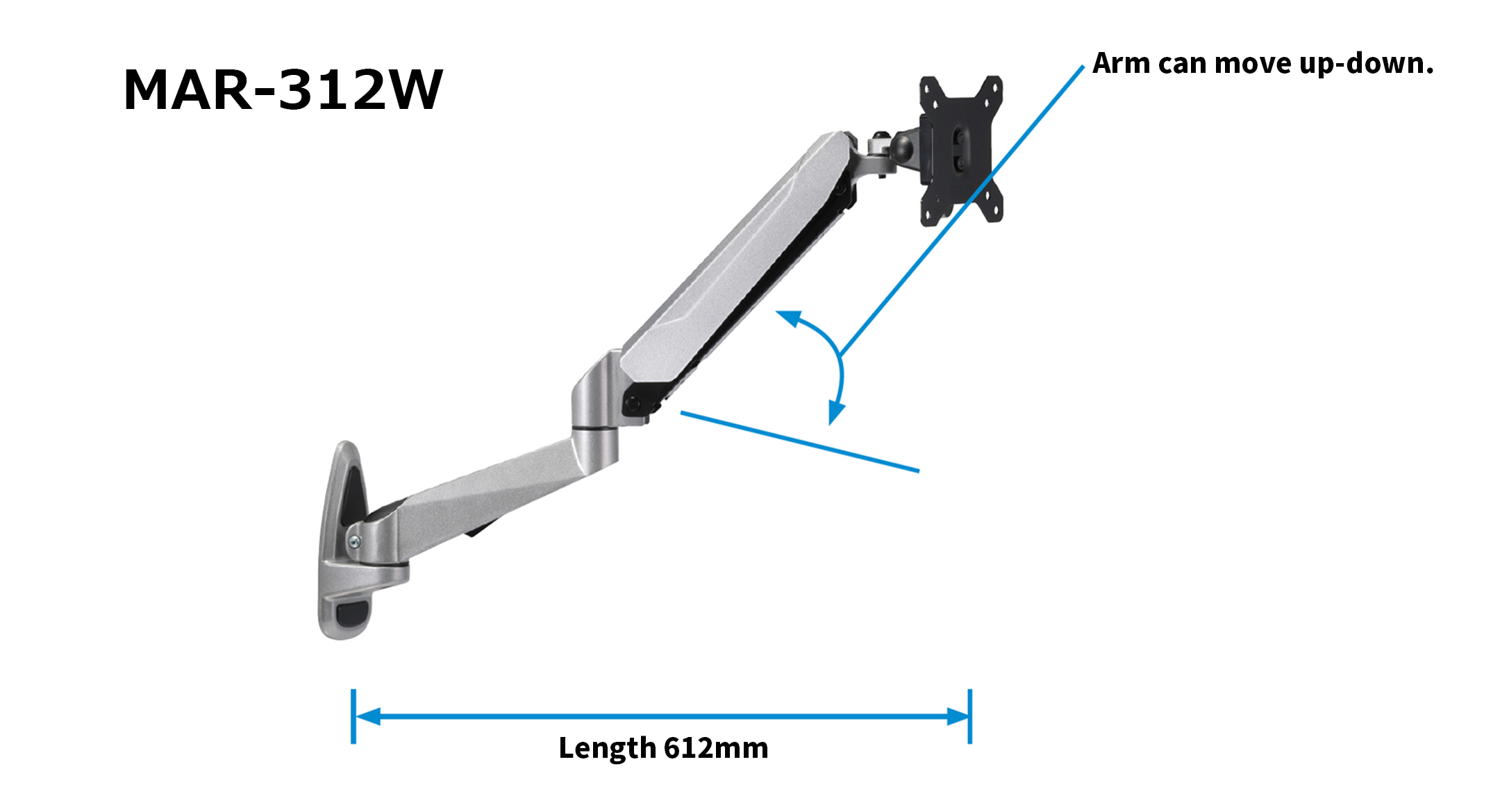 WALL MOUNT MONITOR ARM - MAR series