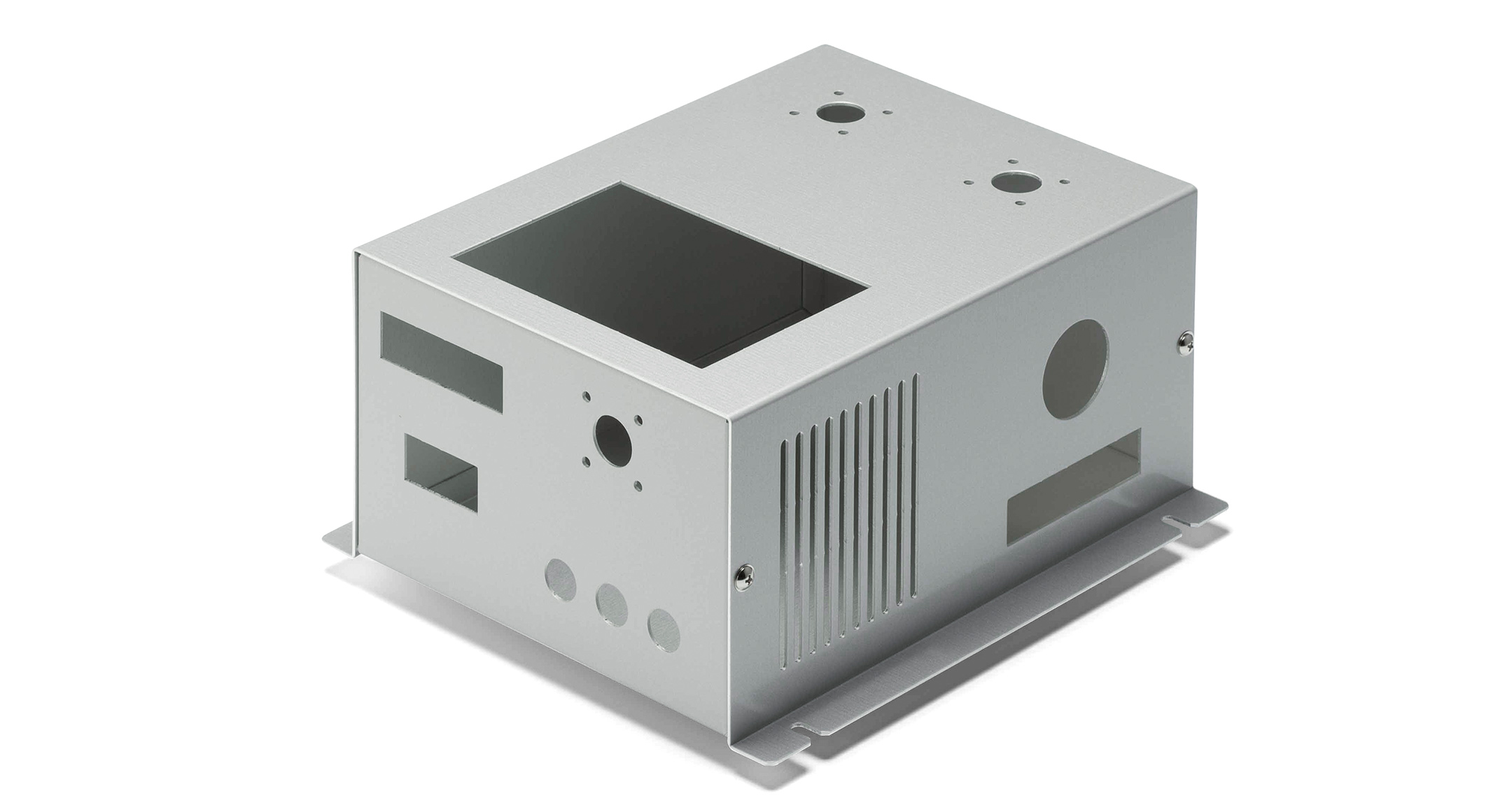 CUSTOM SIZED FLANGED ALUMINUM ENCLOSURE MBCF series PRODUCTS