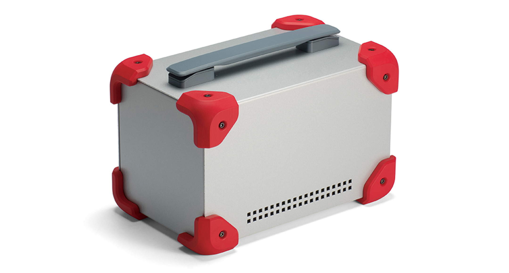 METAL CASE with CORNER GUARD - MCG series:Silver/Red
