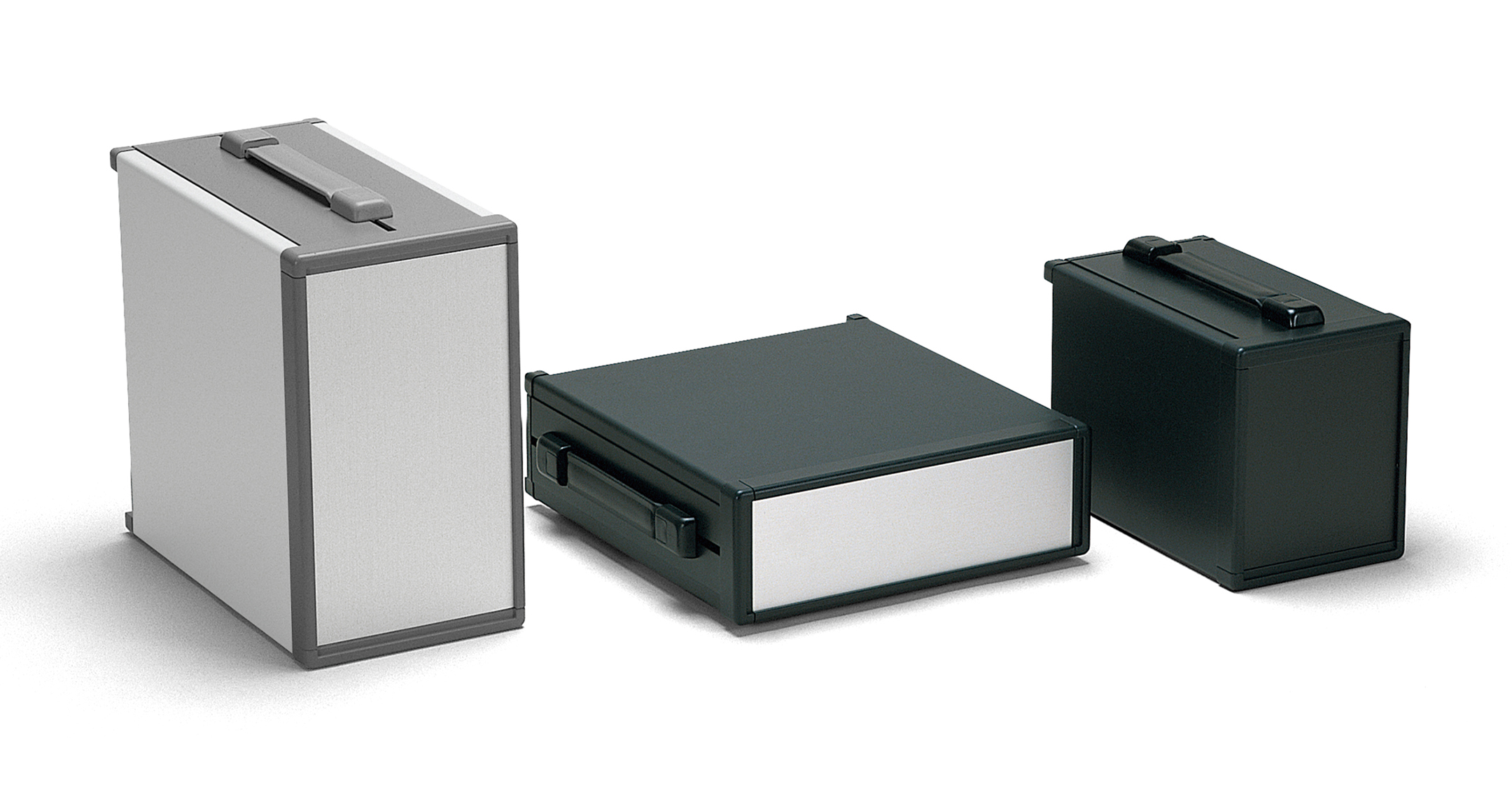 ALUMINUM ENCLOSURE with CARRYING HANDLE - MOY series