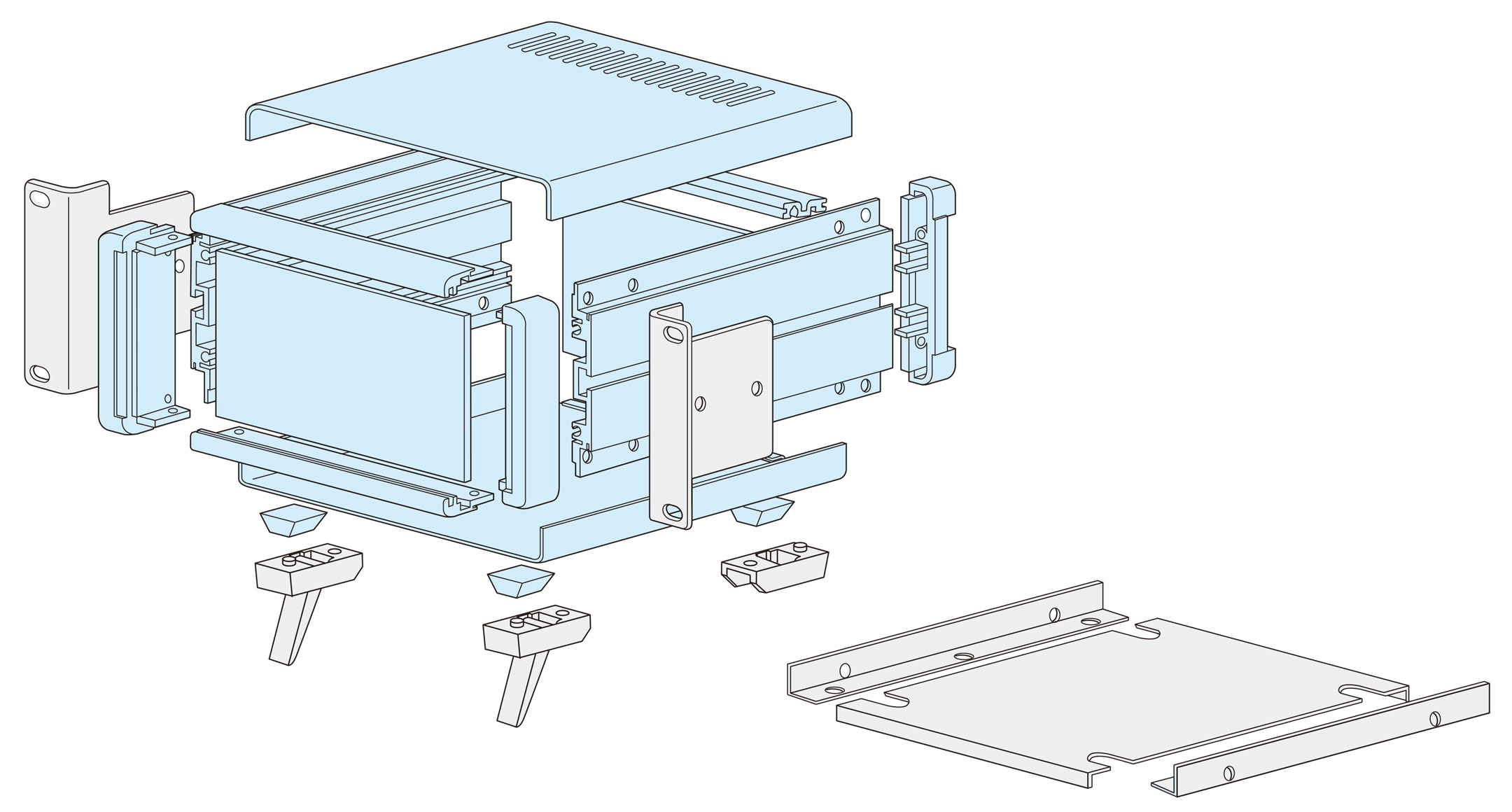 ALUMINIUM HANDLE - OH series, PRODUCTS