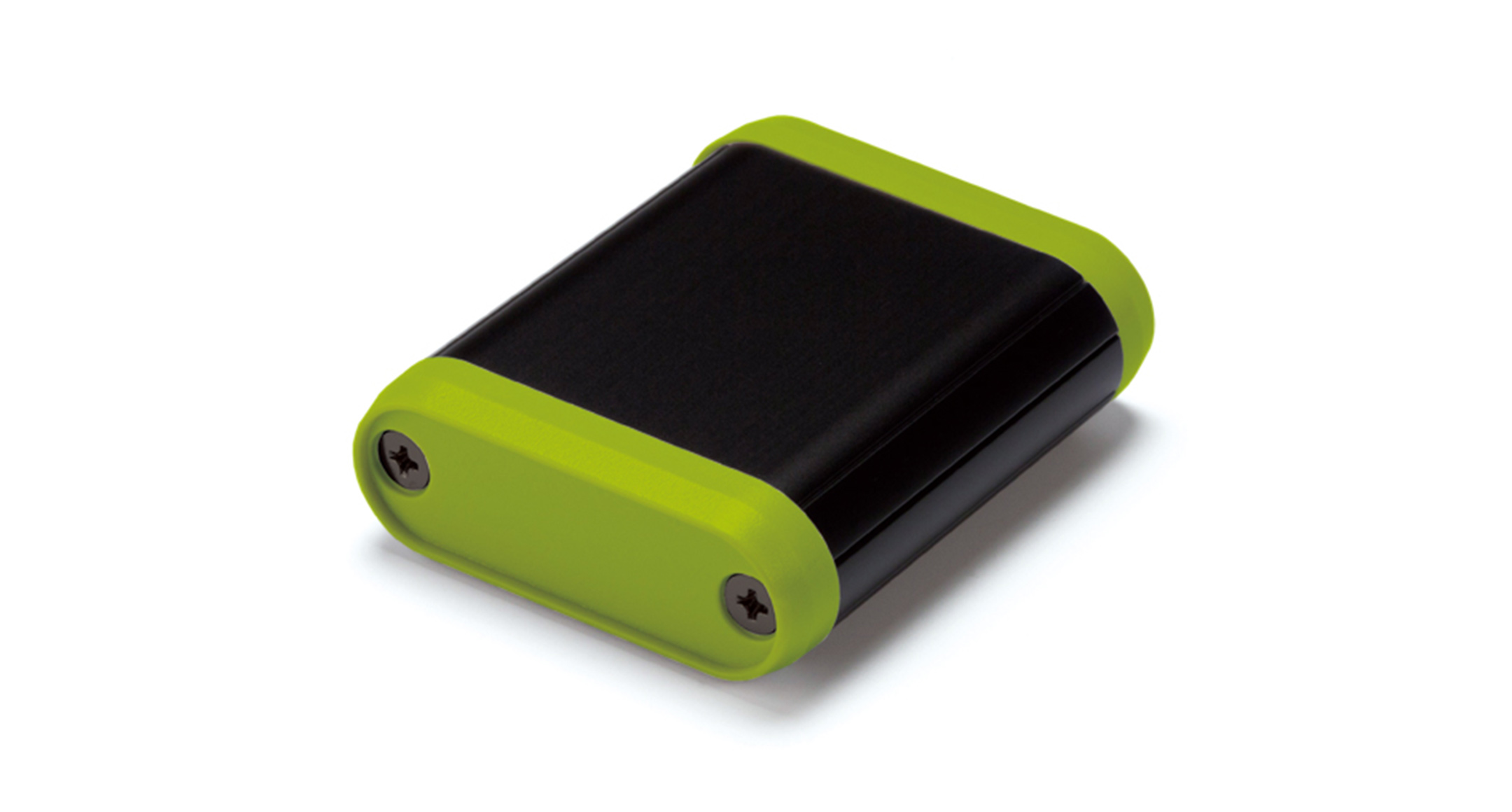 CUSTOM SIZED ROUND EDGE ENCLOSURE MXC series:Black/Lime