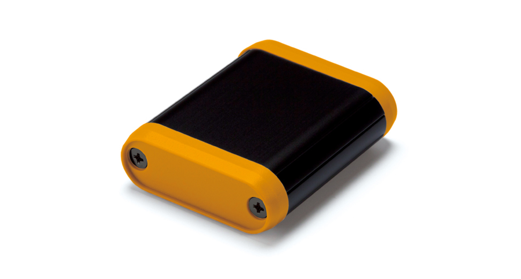 CUSTOM SIZED ROUND EDGE ENCLOSURE MXC series:Black/Orange