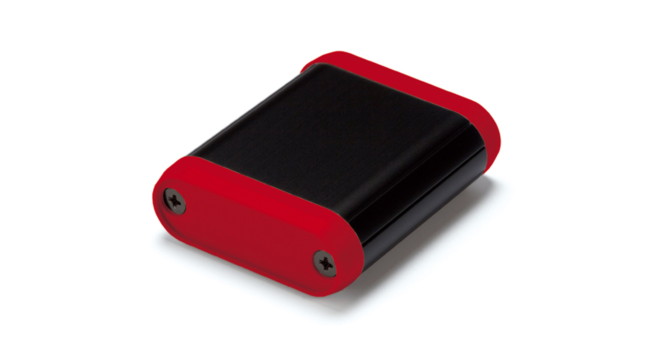 CUSTOM SIZED ROUND EDGE ENCLOSURE MXC series:Black/Red