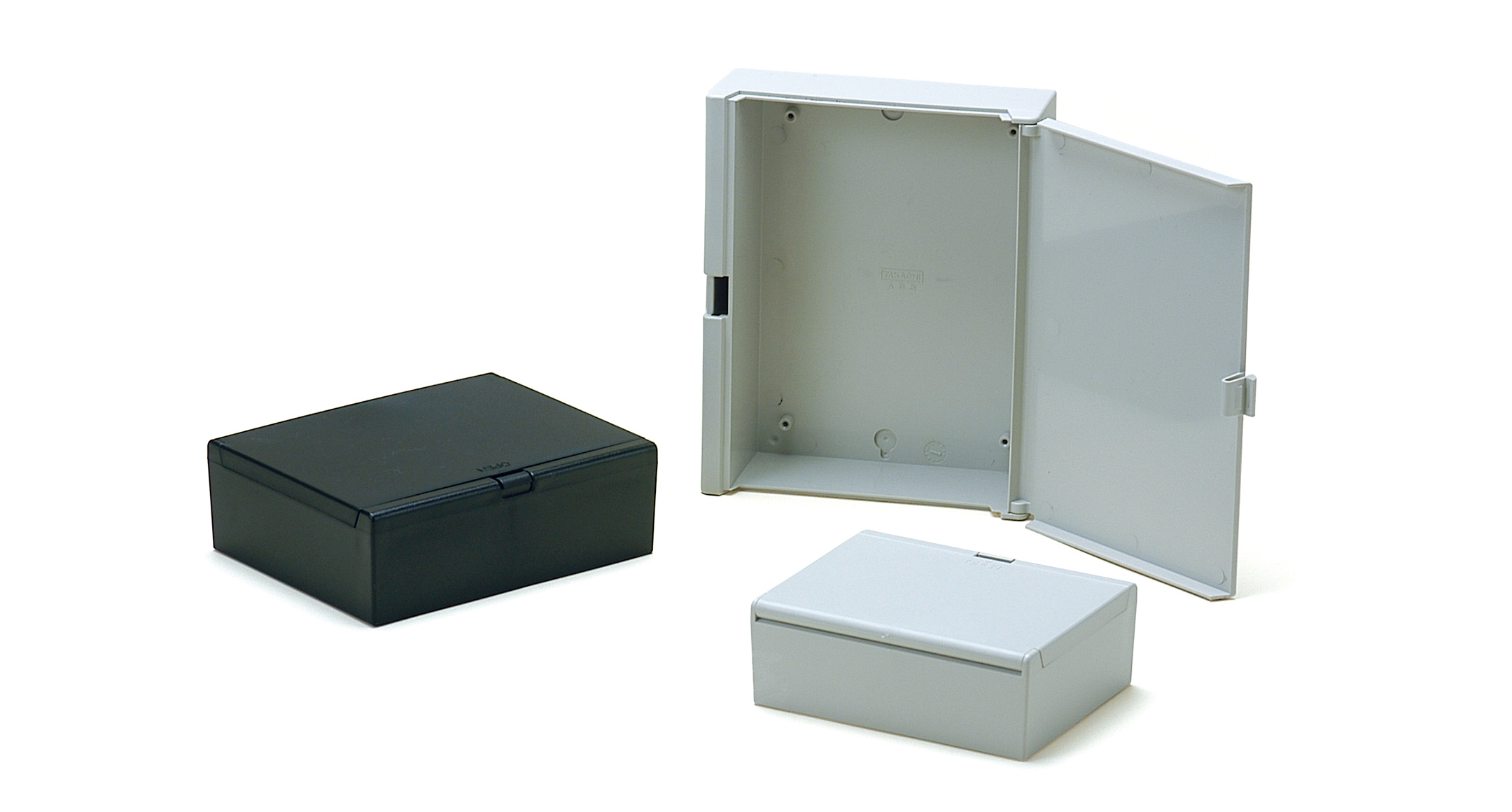 PLASTIC BOX with HINGED COVER - OP series