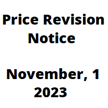 PRICE REVISION NOTICE - November 1, 2023