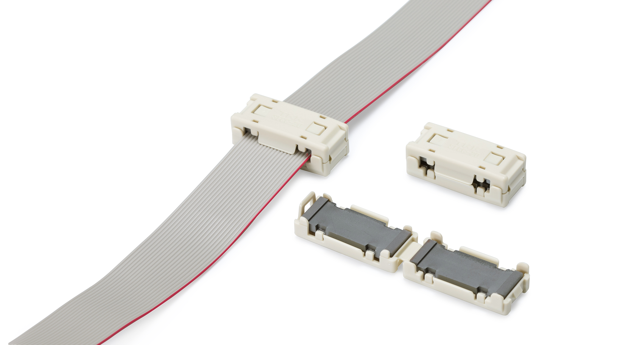 ONE TOUCH SPLIT FLAT CLAMP FERRITE CORE for FLAT CABLES - SFCC-20