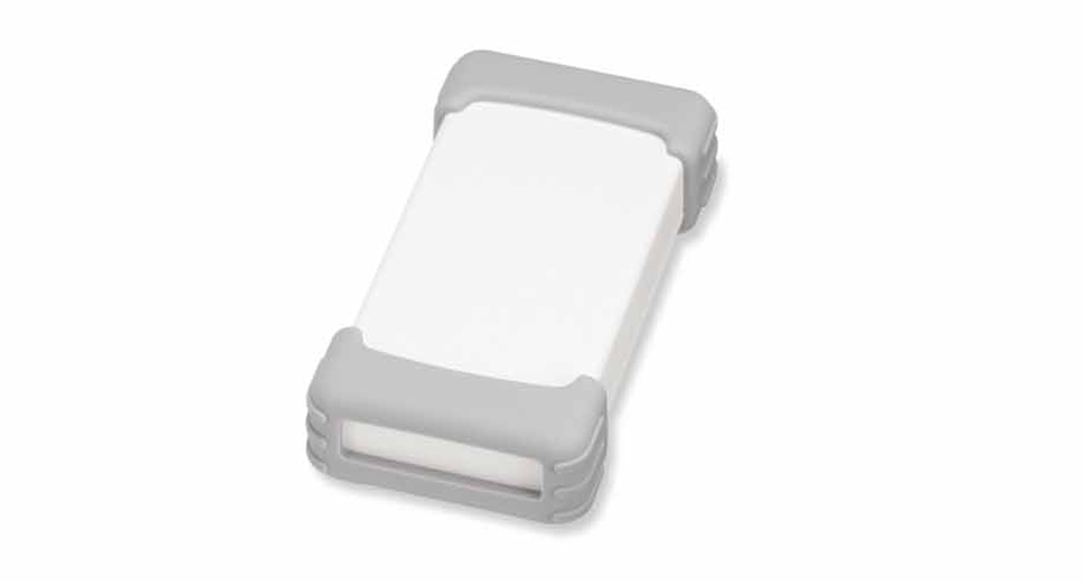 PLASTIC ENCLOSURE with SILICONE PROTECTOR TWS series:Off-white/Light gray