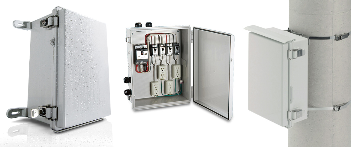 ENCLOSURE JUNCTION BOX ADAPTABLE ABS PLASTIC WATERPROOF IP65 GREY CCTV ELECTRIC 